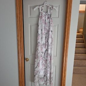 Floral White Maxi Dress